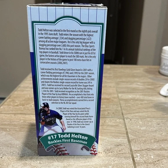 Todd Helton Bobblehead Colorado Rockies Oroweat 2002 Collectors Series - Picture 12 of 12